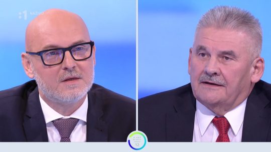 Ján Richter a Branislav Gröhling v diskusnej relácii O 5 minút 12.