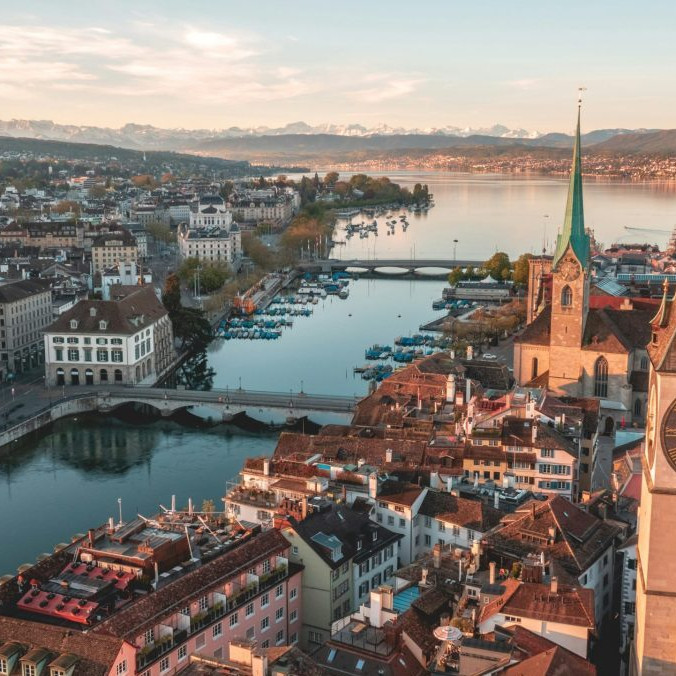 Ilustračná snímka Zürichu.
