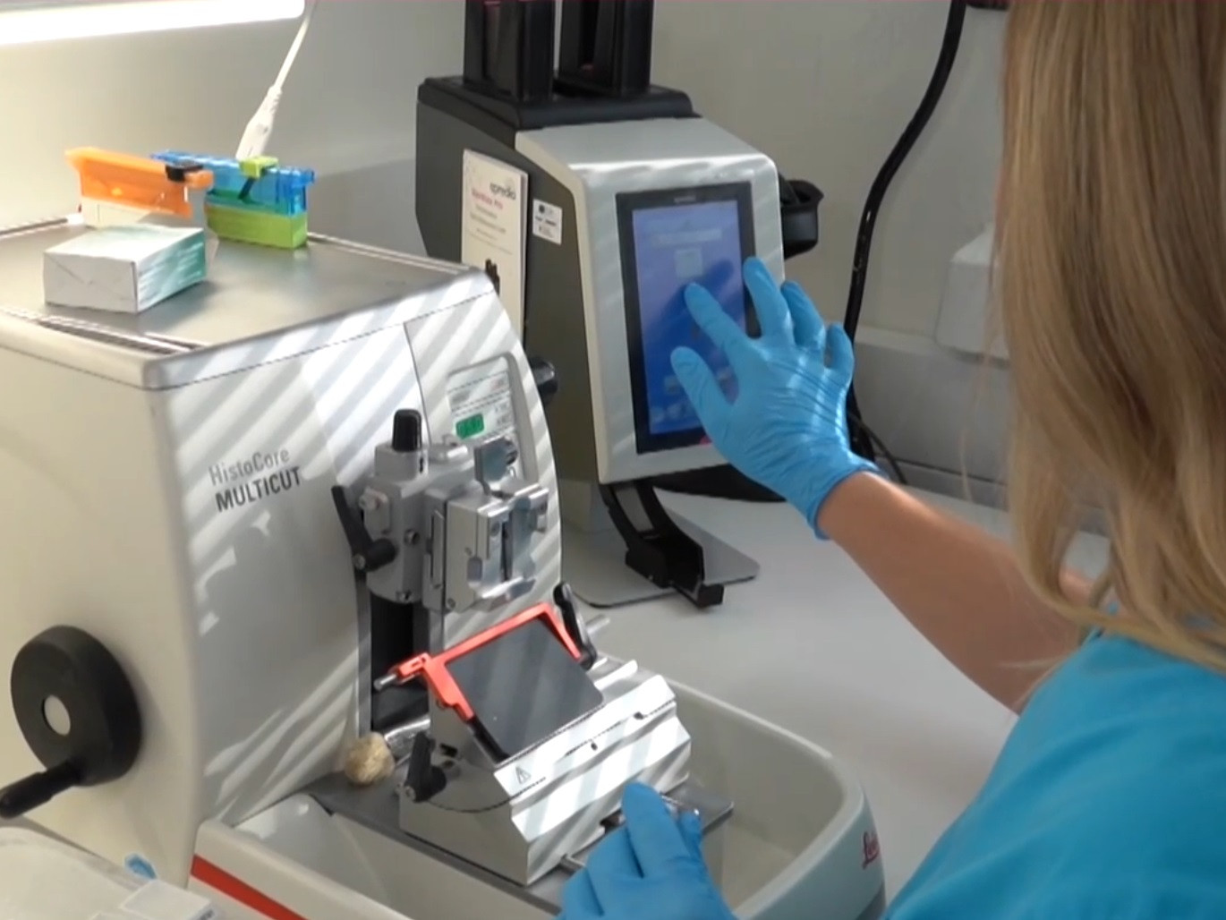 výskumná pracovníčka v nemocnici