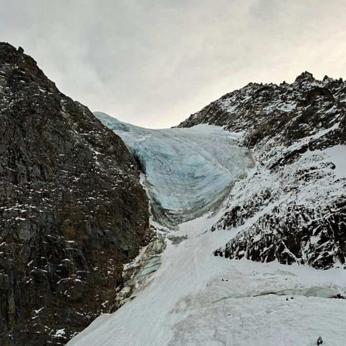 Miesto, kde lavína zasypala piatich nemeckých horolezcov.