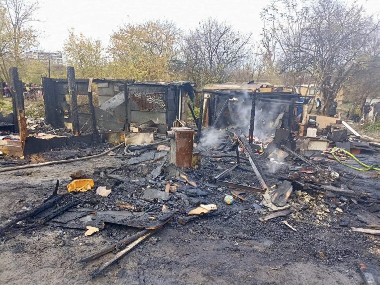 Na snÃƒÂ­mke sÃƒÂº nÃƒÂ¡sledky poÃ…Â¾iaru na koÃ…Â¡ickom LunÃƒÂ­ku IX.