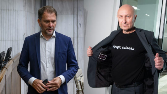 Zľava Igor Matovič a Zoroslav Kollár.