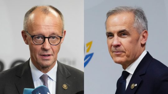 Friedrich Merz a Mark Carney.