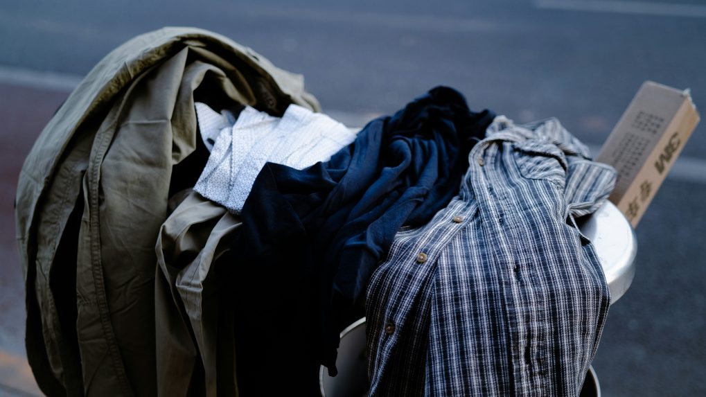 Na snímke je textilný odpad.