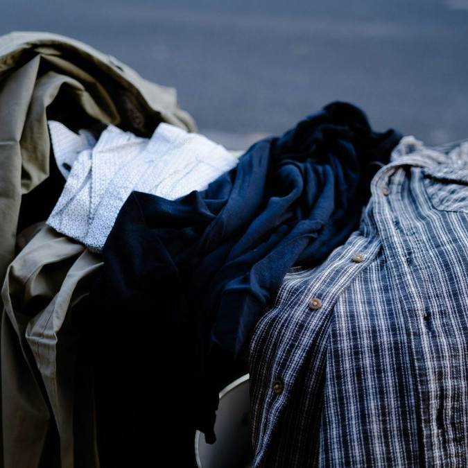 Na snímke je textilný odpad.