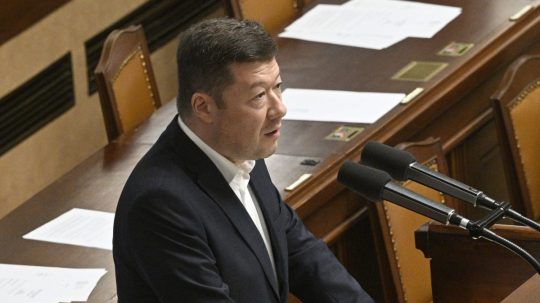 Predseda Poslaneckej snemovne Tomio Okamura.