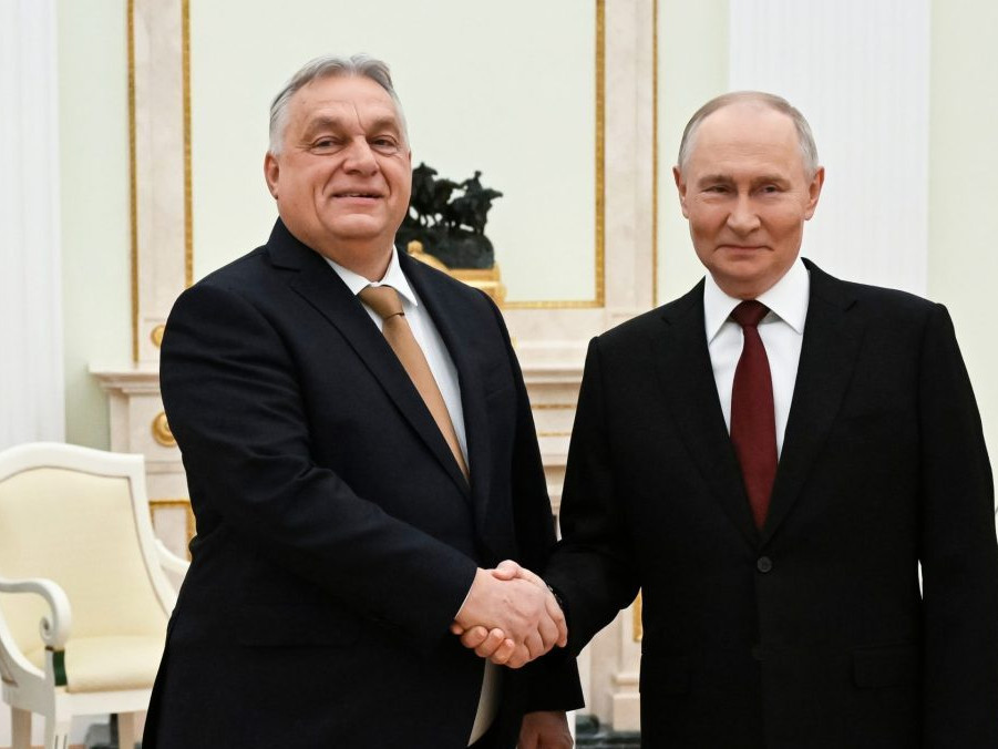 Maďarský premiér Viktor Orbán a ruský prezident Vladimir Putin.