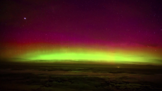 Polárna žiara ozdobila austrálske nebesá.