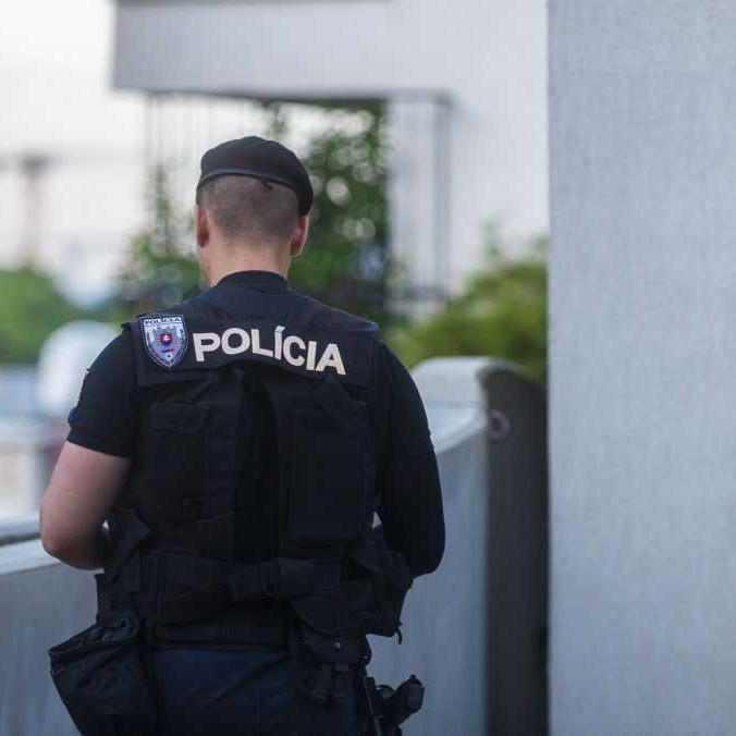 Na ilustračnej snímke príslušník policajného zboru.
