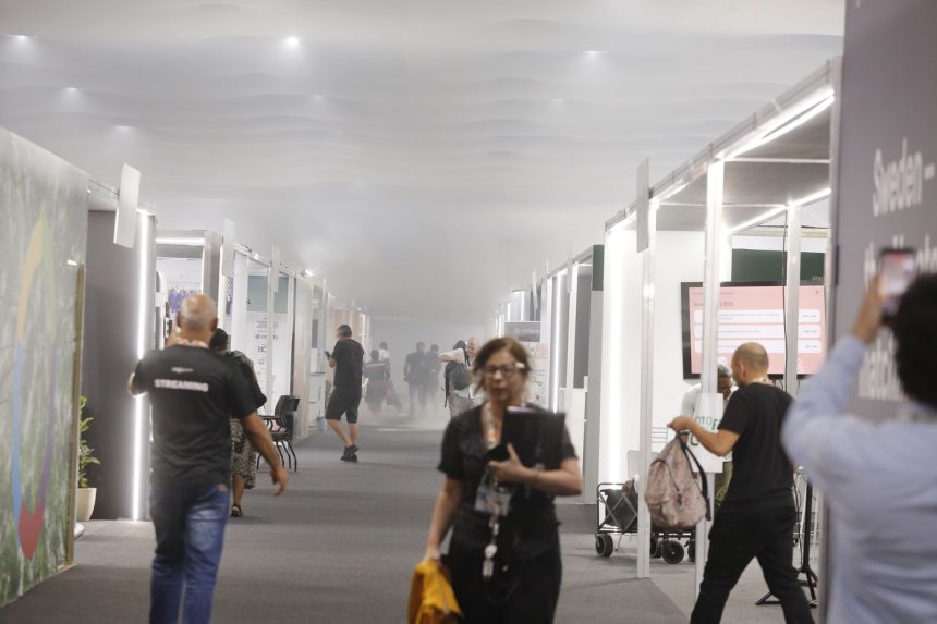 Na snÃƒÂ­mke poÃ…Â¾iar na klimatickej konferencii v BrazÃƒÂ­lii.