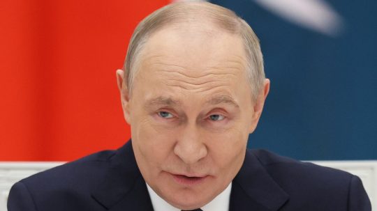 Na snímke Vladimir Putin.