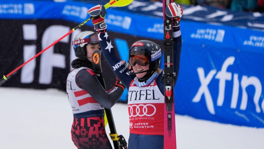 Americká lyžiarka Mikaela Shiffrinová.