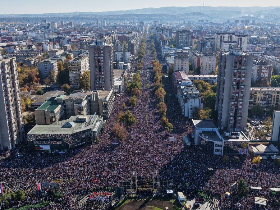 demonštrácia v Novom Sade