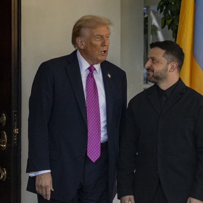 Na snímke Donald Trump a Volodymyr Zelenskyj.