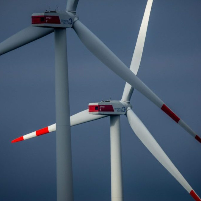 Ilustračná snímka veterných turbín.