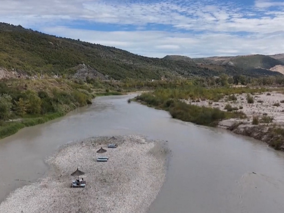 Rieka Vjosa v Albánsku.