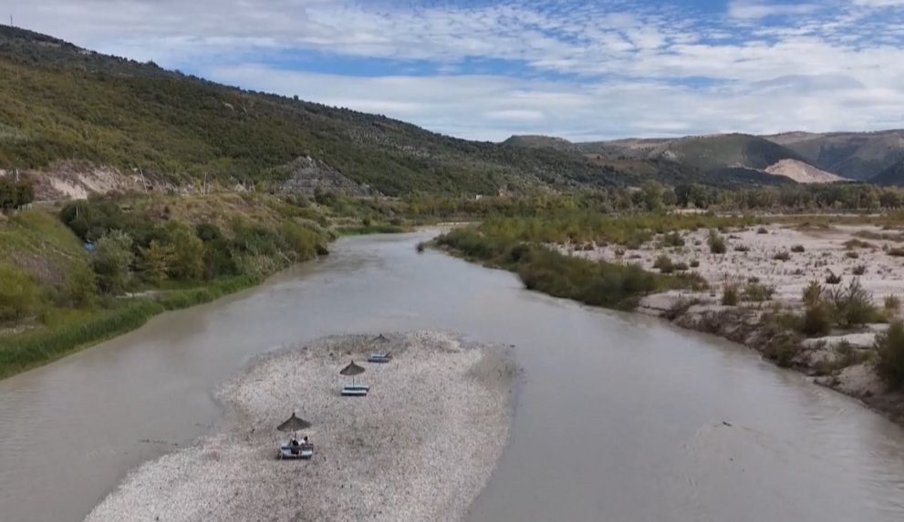 Rieka Vjosa v Albánsku.