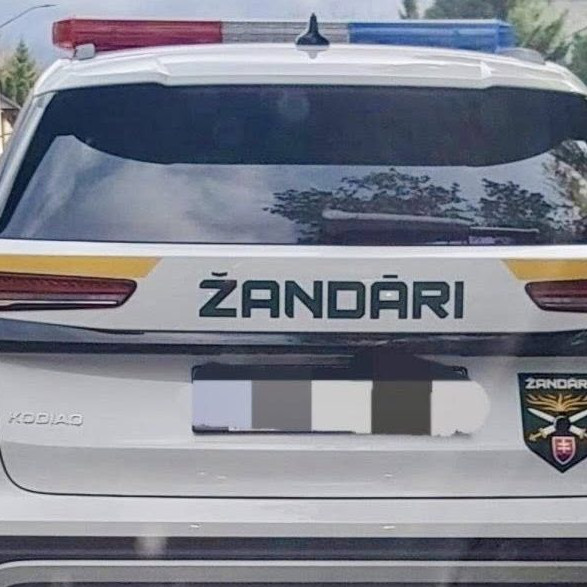 Na snímke vozidlo žandárov.