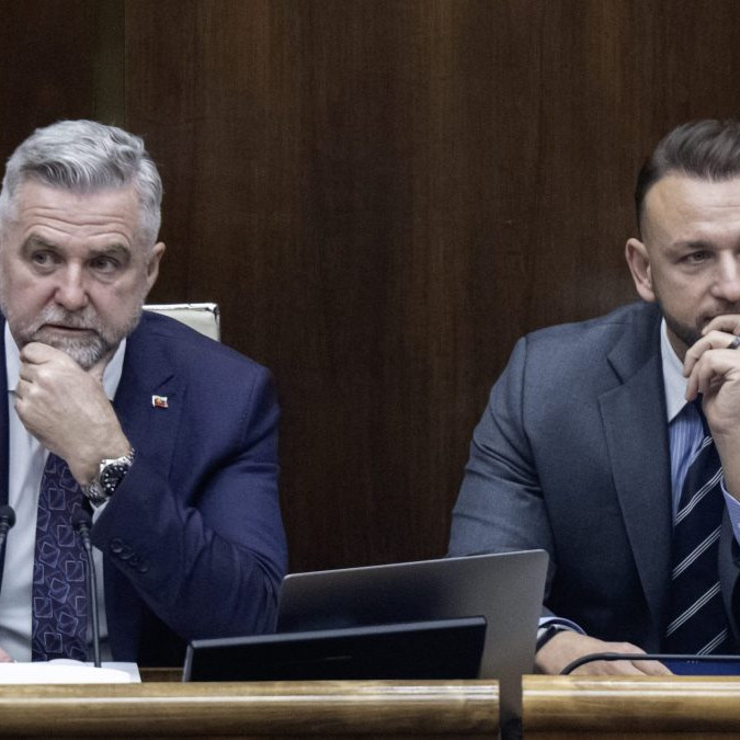 P. Gašpar a minister vnútra M. Šutaj Eštok.