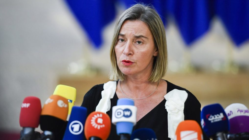 Na snímke bývalá šéfka EÚ pre zahraničnú politiku Federica Mogheriniová.