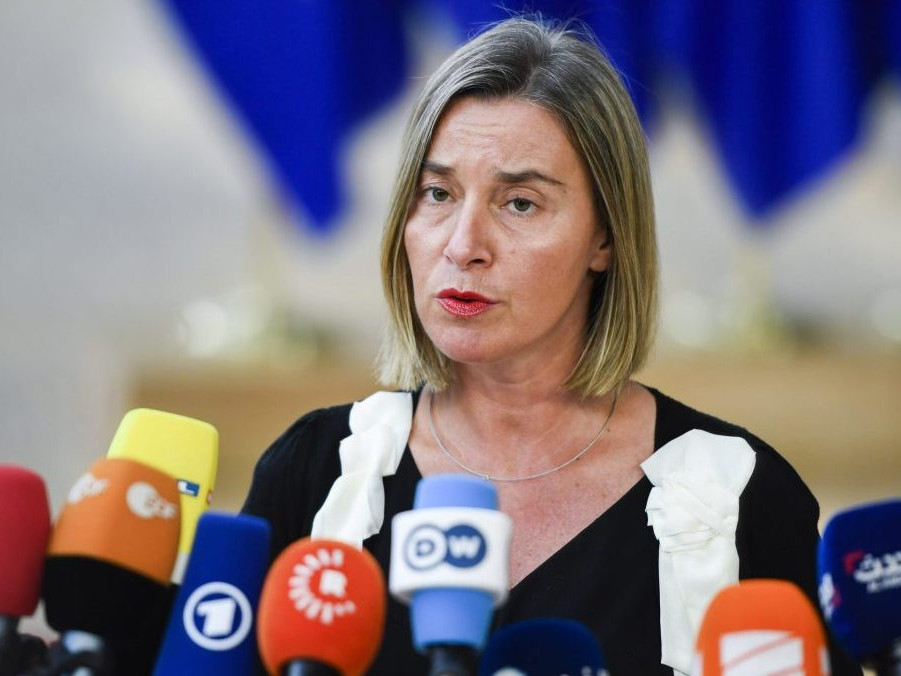 Na snímke bývalá šéfka EÚ pre zahraničnú politiku Federica Mogheriniová.