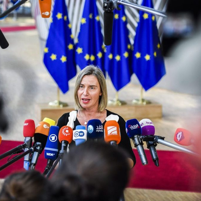 Na snímke bývalá šéfka EÚ pre zahraničnú politiku Federica Mogheriniová.