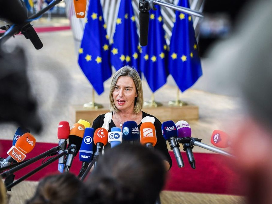 Na snímke bývalá šéfka EÚ pre zahraničnú politiku Federica Mogheriniová.