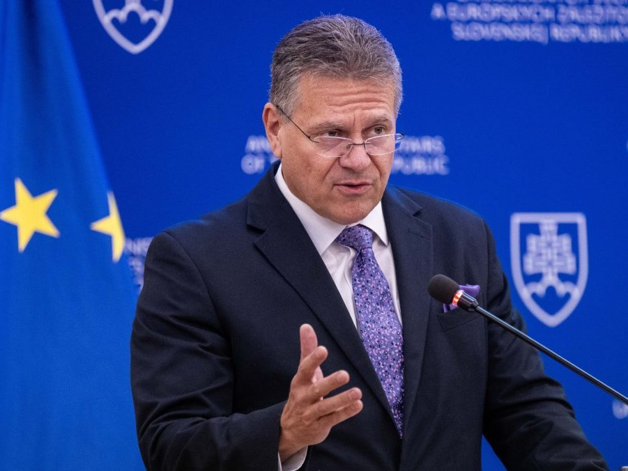 Komisár pre obchod a ekonomickú bezpečnosť Európskej komisie Maroš Šefčovič.
