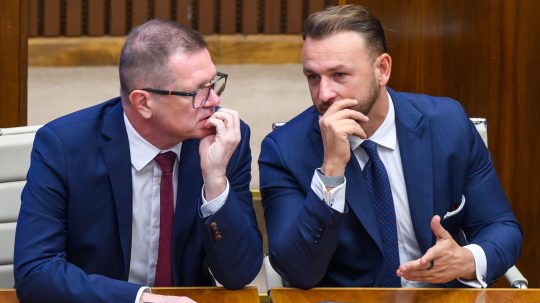 P. Kmec a M. Šutaj Eštok.