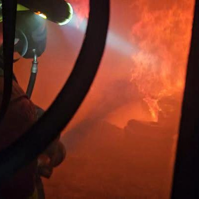 Na snímke požiar v Košiciach.