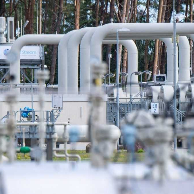 Potrubné systémy a uzatváracie zariadenia v prijímacej stanici plynovodu Nord Stream 1.