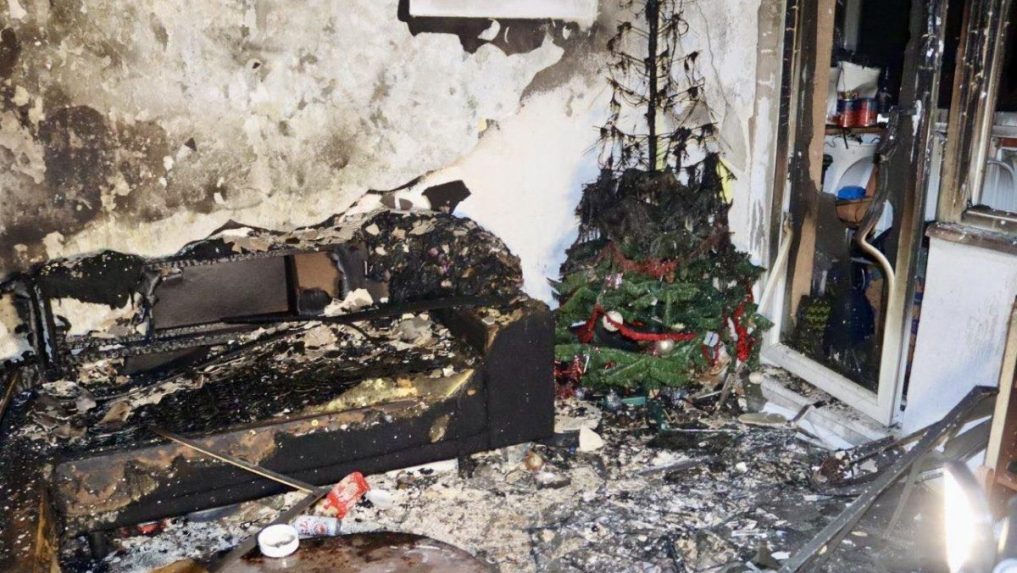 Požiar bytu v Skalici.