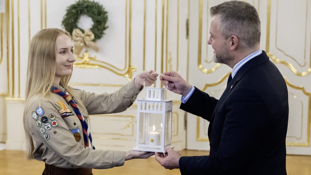 Betlehemské svetlo v Prezidentskom paláci