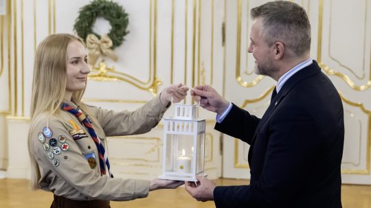 Betlehemské svetlo v Prezidentskom paláci