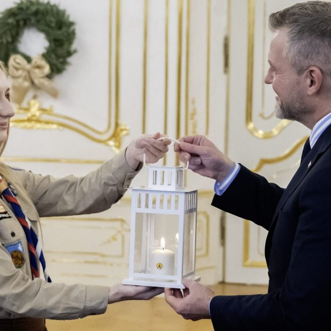 Betlehemské svetlo v Prezidentskom paláci