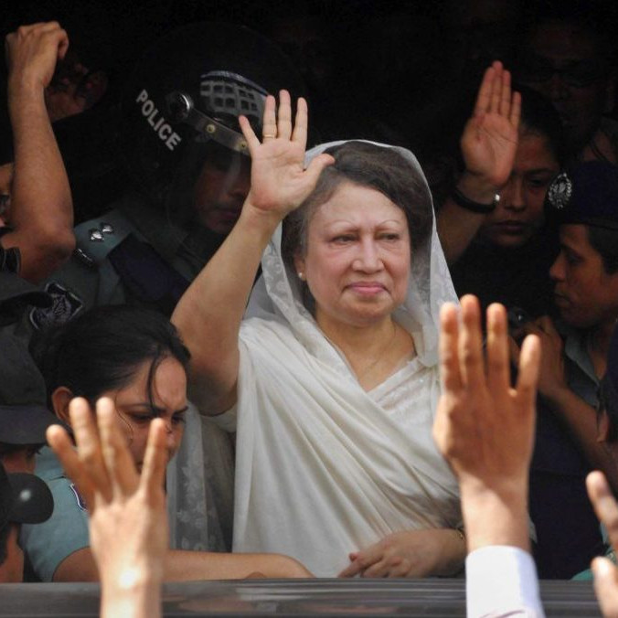 Bangladéšska expremiérka Chálida Zijá.