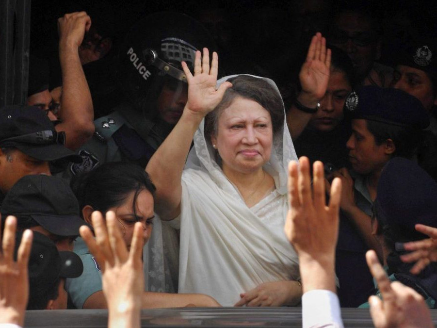 Bangladéšska expremiérka Chálida Zijá.