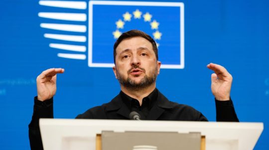 Ukrajinský prezident Volodymyr Zelenskyj.