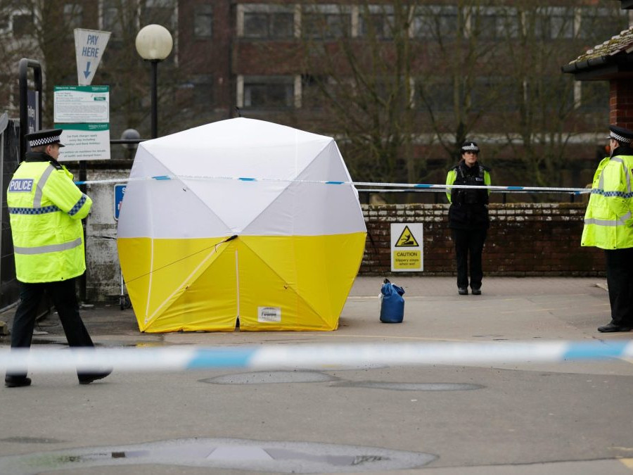 miesto útoku novičokom v Salisbury