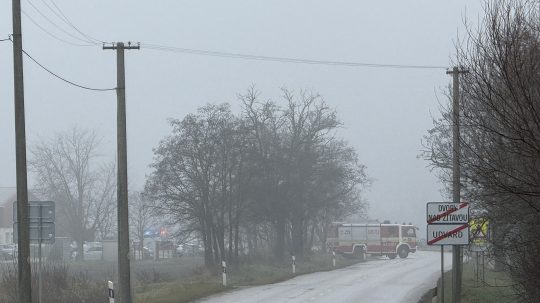 Na snímke miesto nehody.