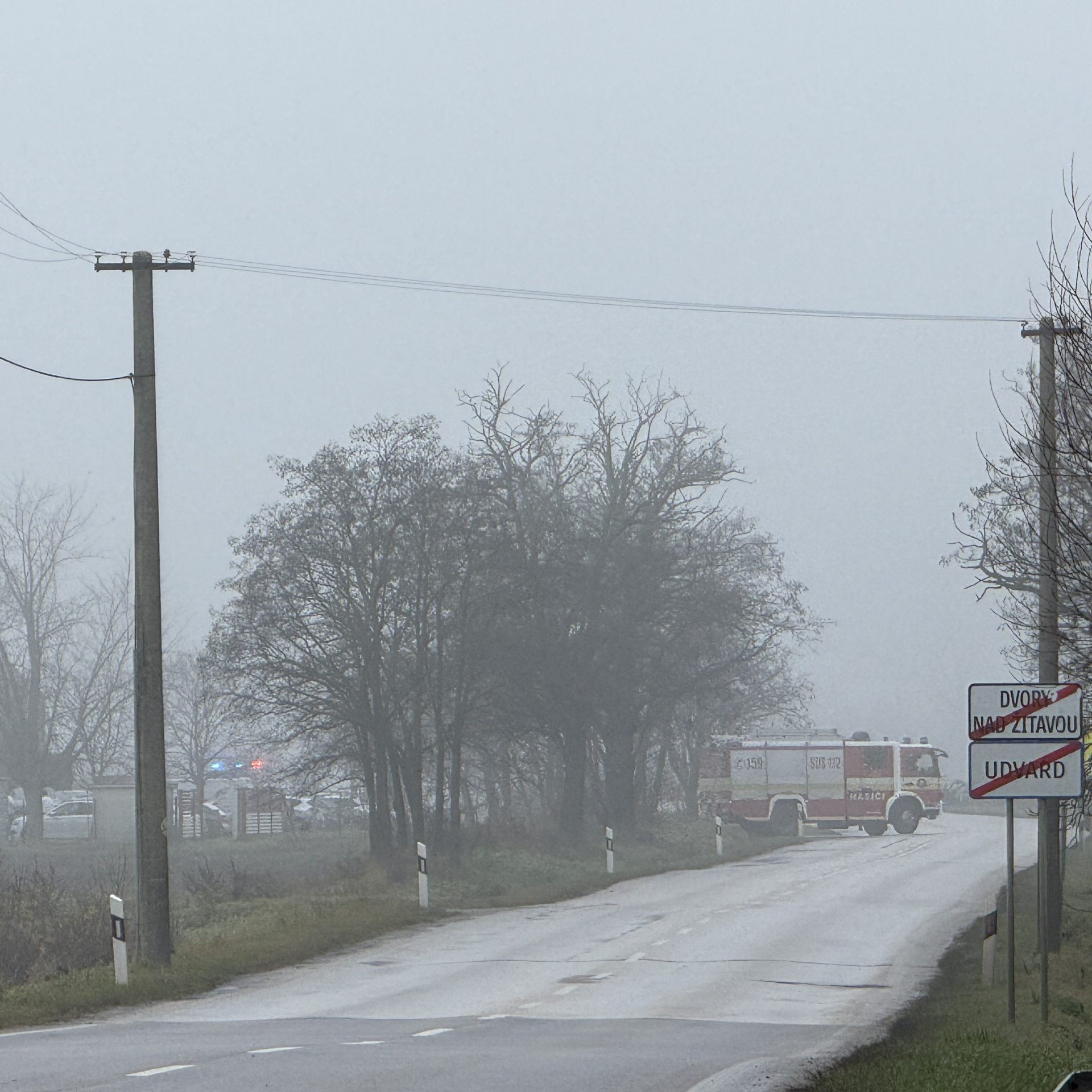 Na snímke miesto nehody.