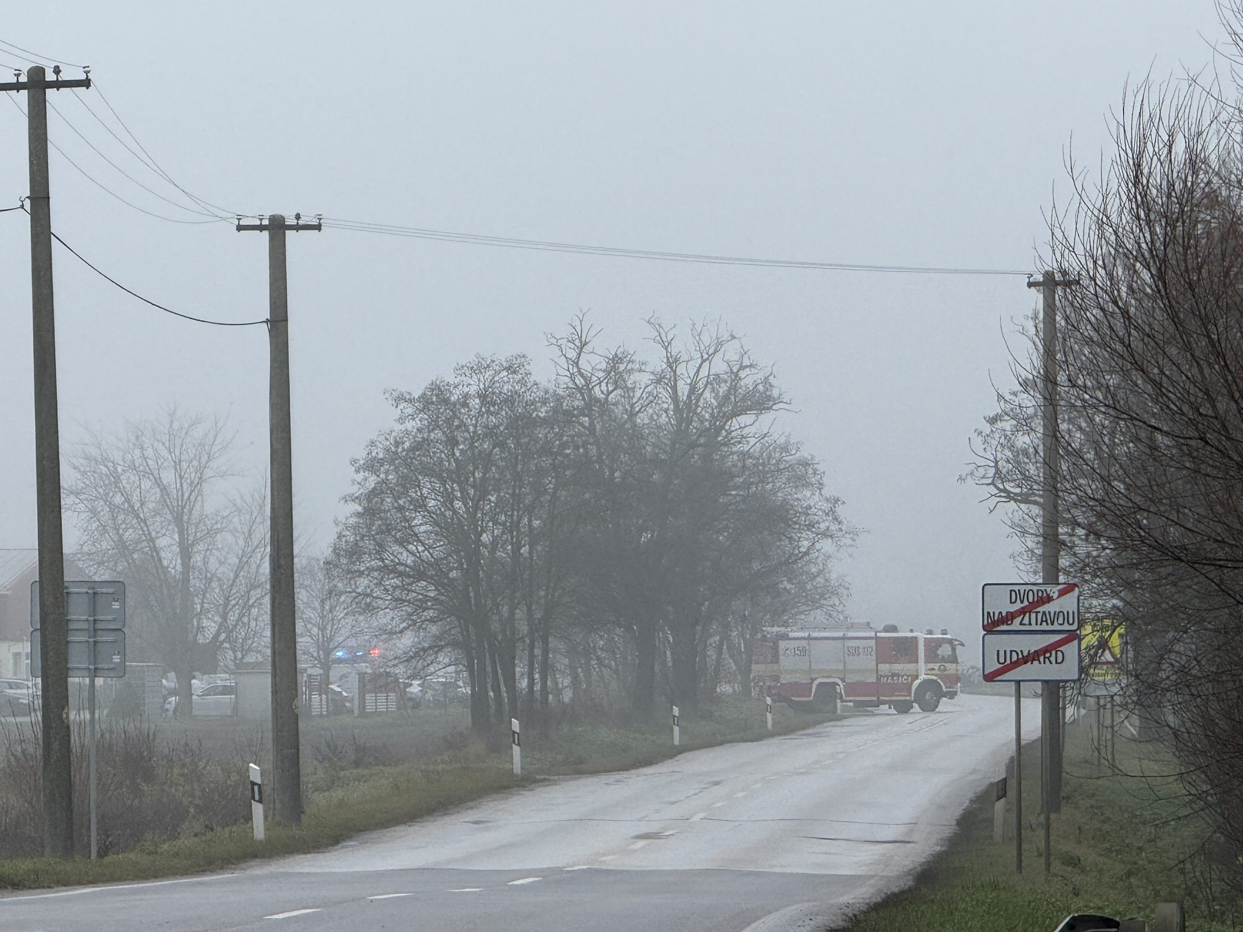 Na snímke miesto nehody.