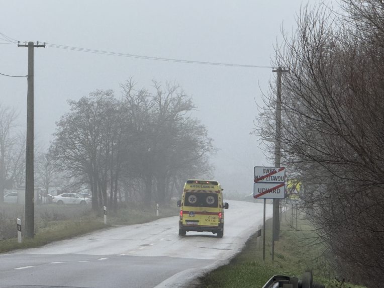 Na snÃƒÂ­mke miesto nehody.