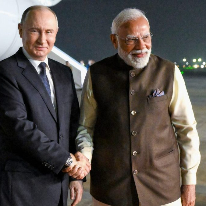 Ruský prezident Vladimir Putin (vľavo) a indický premiér Naréndra Módí.