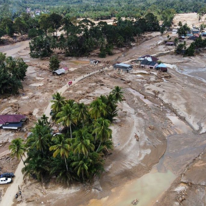 Záplavy na Severnej Sumatre.