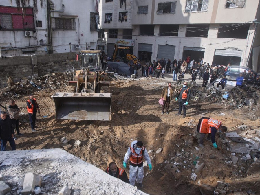 trosky v Pásme Gazy