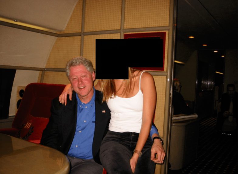Bill Clinton a neznáme dievča