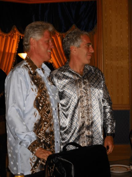 Bill Clinton a Jeffrey Epstein