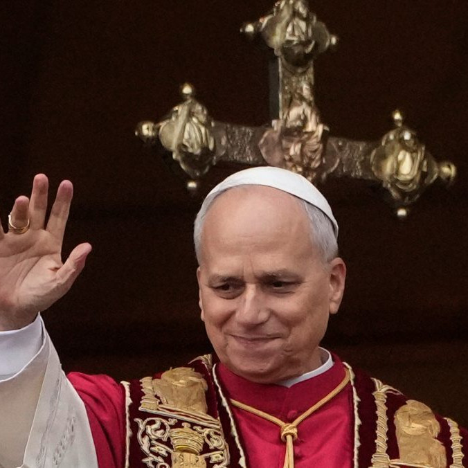 Na snímke Pápež Lev XIV.