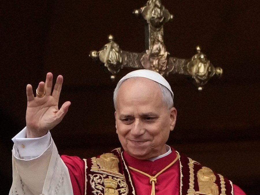 Na snímke Pápež Lev XIV.